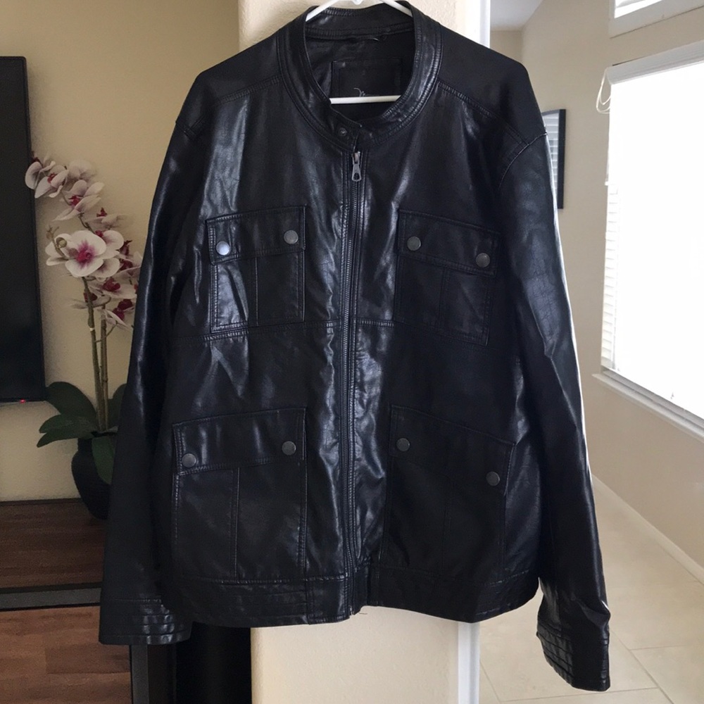 Marc Anthony Faux Leather Motorcycle Jacket